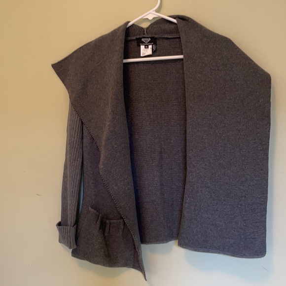 Angel Apparel chunky gray cardigan sweater size xs - Picture 7 of 7
